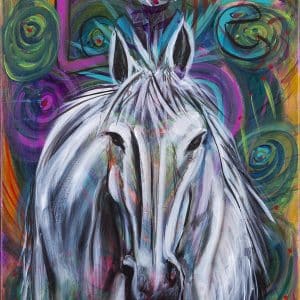 Spirit Horse 16 x20″ Acrylic on Canvas